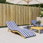 vidaXL Sonnenliegen-Auflage Blau&Weiß Gestreift Oxford-Gewebe vidaXL Sonnenliegen-Auflage Blau&Weiß Gestreift Oxford-Gewebe