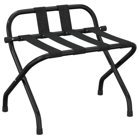 vidaXL Gepäckablage mit Rückenlehne Schwarz 56x39x52 cm 