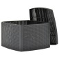 vidaXL Beistelltisch Anthrazit 54×54×36,5 cm Kunststoff vidaXL Beistelltisch Anthrazit 54×54×36,5 cm Kunststoff