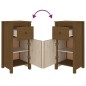 vidaXL Sideboard Honigbraun 40x35x80 cm Massivholz Kiefer vidaXL Sideboard Honigbraun 40x35x80 cm Massivholz Kiefer
