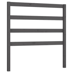 vidaXL Kopfteil Grau 95x4x100 cm Massivholz Kiefer