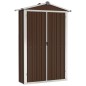 vidaXL Geräteschuppen Braun 116x45x175 cm Verzinkter Stahl vidaXL Geräteschuppen Braun 116x45x175 cm Verzinkter Stahl