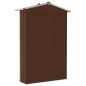 vidaXL Geräteschuppen Braun 116x45x175 cm Verzinkter Stahl vidaXL Geräteschuppen Braun 116x45x175 cm Verzinkter Stahl