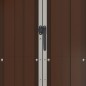 vidaXL Geräteschuppen Braun 116x45x175 cm Verzinkter Stahl vidaXL Geräteschuppen Braun 116x45x175 cm Verzinkter Stahl