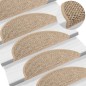 vidaXL Treppenmatten Selbstklebend Sisal 15 Stk. 56x17x3cm Dunkelbeige vidaXL Treppenmatten Selbstklebend Sisal 15 Stk. 56x17x3cm Dunkelbeige
