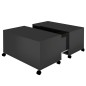 vidaXL Couchtisch Hochglanz-Schwarz 75x75x38 cm Holzwerkstoff vidaXL Couchtisch Hochglanz-Schwarz 75x75x38 cm Holzwerkstoff