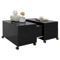 vidaXL Couchtisch Hochglanz-Schwarz 75x75x38 cm Holzwerkstoff vidaXL Couchtisch Hochglanz-Schwarz 75x75x38 cm Holzwerkstoff
