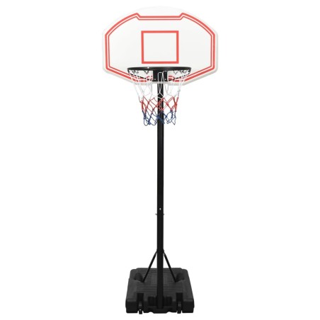 vidaXL Basketballständer Weiß 237-307 cm Polyethylen