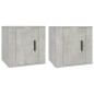 vidaXL TV-Wandschränke 2 Stk. Betongrau 40x34,5x40 cm vidaXL TV-Wandschränke 2 Stk. Betongrau 40x34,5x40 cm