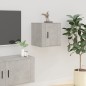 vidaXL TV-Wandschränke 2 Stk. Betongrau 40x34,5x40 cm vidaXL TV-Wandschränke 2 Stk. Betongrau 40x34,5x40 cm