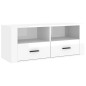 vidaXL TV-Schrank Hochglanz-Weiß 100x35x40 cm Holzwerkstoff vidaXL TV-Schrank Hochglanz-Weiß 100x35x40 cm Holzwerkstoff