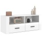 vidaXL TV-Schrank Hochglanz-Weiß 100x35x40 cm Holzwerkstoff vidaXL TV-Schrank Hochglanz-Weiß 100x35x40 cm Holzwerkstoff