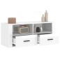vidaXL TV-Schrank Hochglanz-Weiß 100x35x40 cm Holzwerkstoff vidaXL TV-Schrank Hochglanz-Weiß 100x35x40 cm Holzwerkstoff