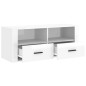 vidaXL TV-Schrank Hochglanz-Weiß 100x35x40 cm Holzwerkstoff vidaXL TV-Schrank Hochglanz-Weiß 100x35x40 cm Holzwerkstoff