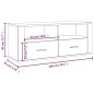 vidaXL TV-Schrank Hochglanz-Weiß 100x35x40 cm Holzwerkstoff vidaXL TV-Schrank Hochglanz-Weiß 100x35x40 cm Holzwerkstoff