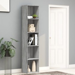 vidaXL Bücherregal Grau Sonoma 40x30x189 cm Holzwerkstoff