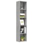 vidaXL Bücherregal Grau Sonoma 40x30x189 cm Holzwerkstoff vidaXL Bücherregal Grau Sonoma 40x30x189 cm Holzwerkstoff