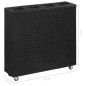 vidaXL Garten-Hochbeet mit 4 Töpfen 80x22x79 cm Poly Rattan Schwarz vidaXL Garten-Hochbeet mit 4 Töpfen 80x22x79 cm Poly Rattan Schwarz