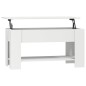 vidaXL Couchtisch Weiß 101x49x52 cm Holzwerkstoff vidaXL Couchtisch Weiß 101x49x52 cm Holzwerkstoff
