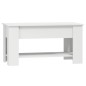 vidaXL Couchtisch Weiß 101x49x52 cm Holzwerkstoff vidaXL Couchtisch Weiß 101x49x52 cm Holzwerkstoff