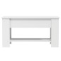 vidaXL Couchtisch Weiß 101x49x52 cm Holzwerkstoff vidaXL Couchtisch Weiß 101x49x52 cm Holzwerkstoff