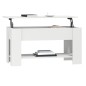 vidaXL Couchtisch Weiß 101x49x52 cm Holzwerkstoff vidaXL Couchtisch Weiß 101x49x52 cm Holzwerkstoff