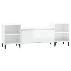 vidaXL TV-Schrank Hochglanz-Weiß 160x35x55 cm Holzwerkstoff