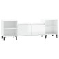 vidaXL TV-Schrank Hochglanz-Weiß 160x35x55 cm Holzwerkstoff vidaXL TV-Schrank Hochglanz-Weiß 160x35x55 cm Holzwerkstoff