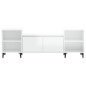 vidaXL TV-Schrank Hochglanz-Weiß 160x35x55 cm Holzwerkstoff vidaXL TV-Schrank Hochglanz-Weiß 160x35x55 cm Holzwerkstoff