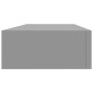 vidaXL Wand-Schubladenregale 2 Stk. Grau 60x23,5x10 cm MDF vidaXL Wand-Schubladenregale 2 Stk. Grau 60x23,5x10 cm MDF