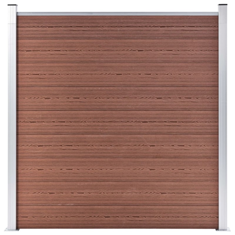 vidaXL Gartenzaun WPC 180×186 cm Braun vidaXL Gartenzaun WPC 180×186 cm Braun