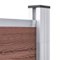 vidaXL Gartenzaun WPC 180×186 cm Braun vidaXL Gartenzaun WPC 180×186 cm Braun