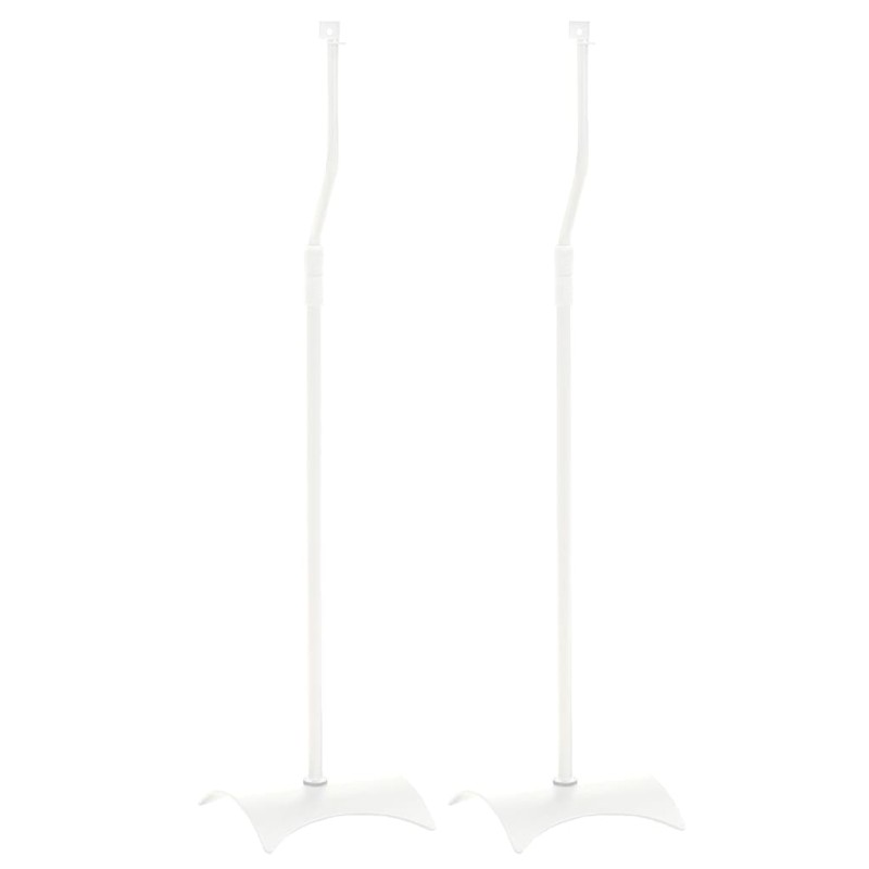 vidaXL Lautsprecherständer 2 Stk. Universal Weiß 19x19x82-104 cm Stahl vidaXL Lautsprecherständer 2 Stk. Universal Weiß 19x19x82-104 cm Stahl