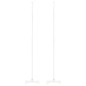 vidaXL Lautsprecherständer 2 Stk. Universal Weiß 19x19x82-104 cm Stahl vidaXL Lautsprecherständer 2 Stk. Universal Weiß 19x19x82-104 cm Stahl