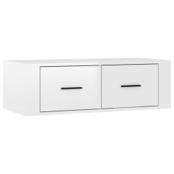 vidaXL TV-Wandschrank Hochglanz-Weiß 80x36x25 cm Holzwerkstoff