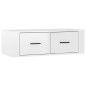 vidaXL TV-Wandschrank Hochglanz-Weiß 80x36x25 cm Holzwerkstoff