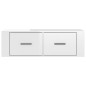 vidaXL TV-Wandschrank Hochglanz-Weiß 80x36x25 cm Holzwerkstoff