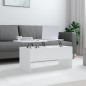 vidaXL Couchtisch Weiß 102x50,5x46,5 cm Holzwerkstoff vidaXL Couchtisch Weiß 102x50,5x46,5 cm Holzwerkstoff
