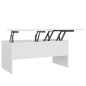 vidaXL Couchtisch Weiß 102x50,5x46,5 cm Holzwerkstoff vidaXL Couchtisch Weiß 102x50,5x46,5 cm Holzwerkstoff