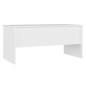vidaXL Couchtisch Weiß 102x50,5x46,5 cm Holzwerkstoff vidaXL Couchtisch Weiß 102x50,5x46,5 cm Holzwerkstoff