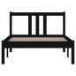 vidaXL Massivholzbett Schwarz 90x200 cm vidaXL Massivholzbett Schwarz 90x200 cm