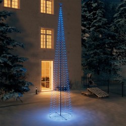 vidaXL LED-Weihnachtsbaum Kegelform Blau 752 LEDs Dekoration 160x500 cm