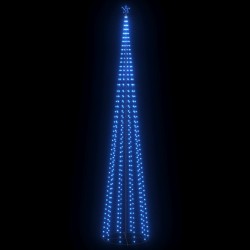 vidaXL LED-Weihnachtsbaum Kegelform Blau 752 LEDs Dekoration 160x500 cm