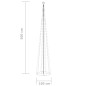 vidaXL LED-Weihnachtsbaum Kegelform Blau 752 LEDs Dekoration 160x500 cm vidaXL LED-Weihnachtsbaum Kegelform Blau 752 LEDs Dekoration 160x500 cm