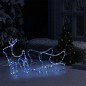 vidaXL Weihnachtsdekoration Rentiere und Schlitten Outdoor 252 LEDs vidaXL Weihnachtsdekoration Rentiere und Schlitten Outdoor 252 LEDs