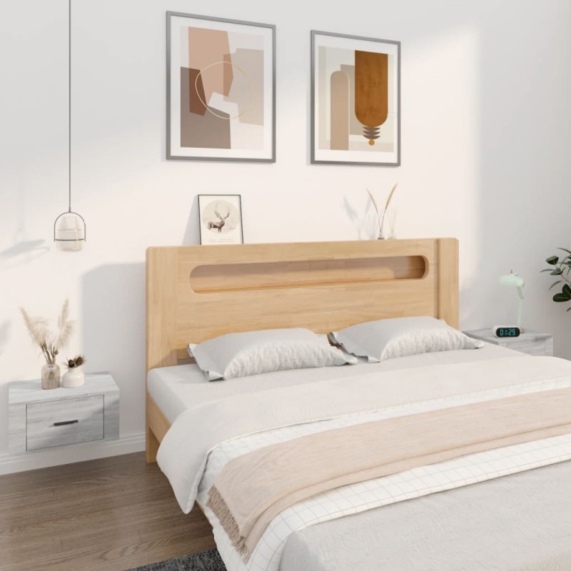 vidaXL Wand-Nachttische 2 Stk. Grau Sonoma 50x36x25 cm vidaXL Wand-Nachttische 2 Stk. Grau Sonoma 50x36x25 cm