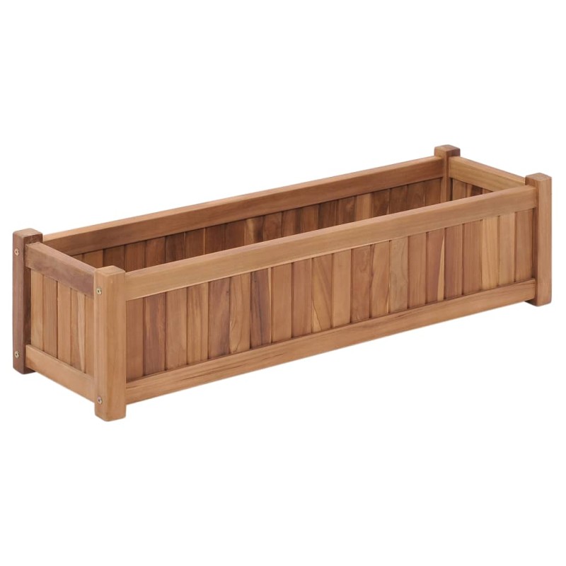 vidaXL Hochbeet 100x30x25 cm Massivholz Teak vidaXL Hochbeet 100x30x25 cm Massivholz Teak