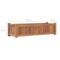 vidaXL Hochbeet 100x30x25 cm Massivholz Teak vidaXL Hochbeet 100x30x25 cm Massivholz Teak