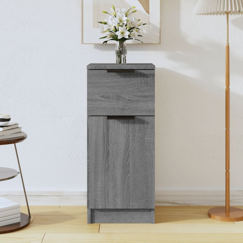 vidaXL Sideboard Grau Sonoma 30x30x70 cm Holzwerkstoff vidaXL Sideboard Grau Sonoma 30x30x70 cm Holzwerkstoff