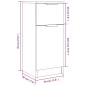 vidaXL Sideboard Grau Sonoma 30x30x70 cm Holzwerkstoff vidaXL Sideboard Grau Sonoma 30x30x70 cm Holzwerkstoff
